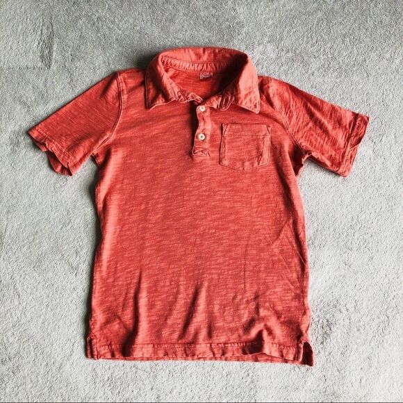Carter’s Short Sleeved Slub Cotton Polo Shirt - Picture 1 of 5